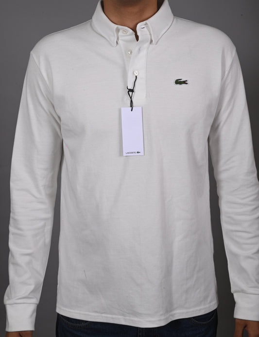 CAMISERO LACOSTE PERLA MANGA LARGA