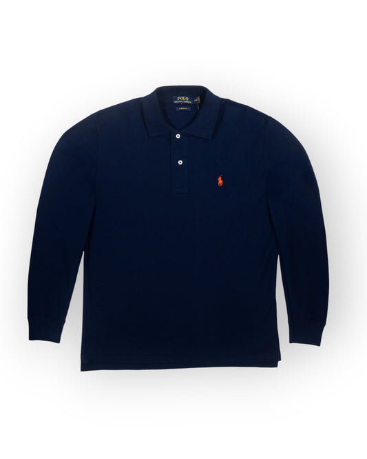 CAMISERO RALPH LAUREN AZUL MARINO MANGA LARGA